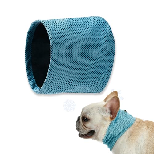 Chumix Hunde Halstücher Kühlend, Kühlhalsband für Hunde, Halstuch Hund, Sommer Kühlung Hundehalstuch, Hundehalsband Kühlend, Kühlende Bandana Hund, für Kühlhunde im Sommer, Größe L(55x16cm) von Chumix