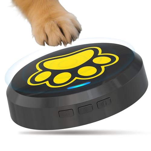 ChunHee Hundeglocken zum Hinausgehen – Klingel für Hunde zum Klingeln des Töpfchens | Hunde-Türklingel mit 5 einstellbaren Lautstärken (0–115 dB) und 28 Klingeltönen (inkl. Sprachbefehle) von ChunHee