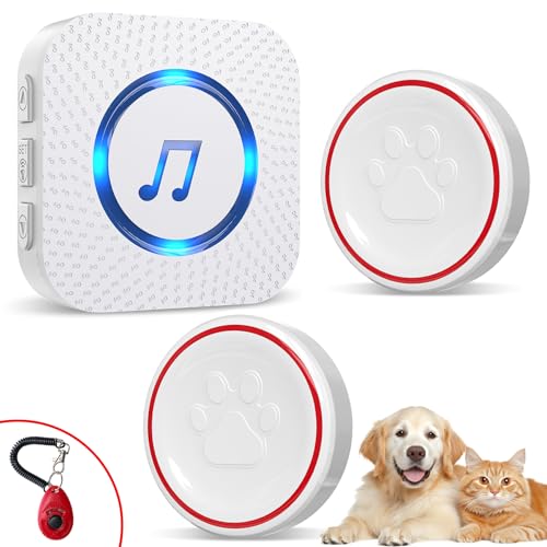 ChunHee Katzenklingel/Hundeklingel Buzzer Hund Haustier Türglocken Sensor Berührt Wasserdicht Türklingel Steckdose Empfänger 55 Klingeltöne und 5 Stufen Einstellbare Lautstärke ChunHee Katzenklingel/Hundeklingel Buzzer Hund Haustier Türglocken Sensor Berührt Wasserdicht Türklingel Steckdose Empfänger 55 Klingeltöne und 5 Stufen Einstellbare Lautstärke von ChunHee