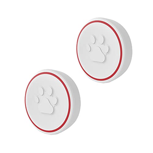 ChunHee Kabellose Hunde-Türklingel für Töpfchentraining / Kommunikation Türklingel für Hunde Smart Button( hat nur zwei Haustier-Türklingel-Tasten, die mit Empfänger verwendet werden müssen) von ChunHee