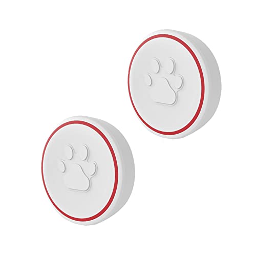 ChunHee Kabellose Hunde-Türklingel für Töpfchentraining / Kommunikation Türklingel für Hunde Smart Button( hat nur zwei Haustier-Türklingel-Tasten, die mit Empfänger verwendet werden müssen) von ChunHee