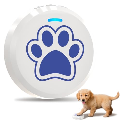 ChunHee Katzenklingel/Hundeklingel Buzzer Hund Haustier Türglocken Sensor Berührt Wasserdicht Türklingel Steckdose Empfänger 28 Klingeltöne und 5 Stufen Einstellbare Lautstärke von ChunHee