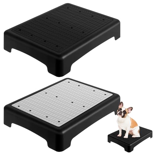 Chunful 2 x Hundetrainingsplattform mit rutschfester Oberfläche, tragbare Agility-Plattform, Welpen-Trainingsständer, geeignet für kleine, mittelgroße Hunde (nicht für große Hunde) von Chunful