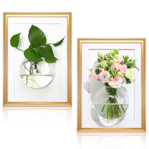 Chunful 2er-Set Holzrahmen Wandbehang Pflanzgefäß mit Holz-Bilderrahmen Holz Terrarien Pflanzgefäß Glas Blumenvase Hydrokultur Pflanzen Display für Home Office Badezimmer Wohnzimmer Wanddekoration Chunful 2er-Set Holzrahmen Wandbehang Pflanzgefäß mit Holz-Bilderrahmen Holz Terrarien Pflanzgefäß Glas Blumenvase Hydrokultur Pflanzen Display für Home Office Badezimmer Wohnzimmer Wanddekoration von Chunful