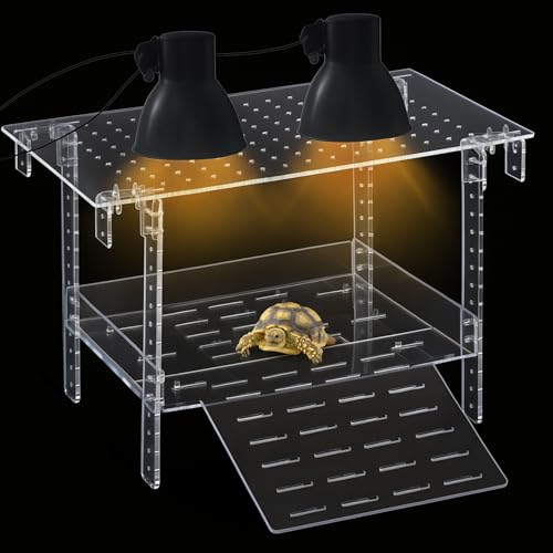 Chunful Verstellbare Sonnenplattform und Dock, extra groß, hängende Sonnenplattform für Wasserschildkröten, passend für 40,6 - 48,3 cm breite Tank, leicht zu kletterndes Design, Zubehör für 75/90/125 Chunful Verstellbare Sonnenplattform und Dock, extra groß, hängende Sonnenplattform für Wasserschildkröten, passend für 40,6 - 48,3 cm breite Tank, leicht zu kletterndes Design, Zubehör für 75/90/125 von Chunful