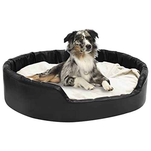Chusui Hundebett, Hundesofa, Hunde Bett, Hundekissen, Dog Bed, Kuschelbett Katzen, Hunde Couch, Hunde Sofabett, Schwarz-Beige 99x89x21 cm Plüsch und Kunstleder Chusui Hundebett, Hundesofa, Hunde Bett, Hundekissen, Dog Bed, Kuschelbett Katzen, Hunde Couch, Hunde Sofabett, Schwarz-Beige 99x89x21 cm Plüsch und Kunstleder von Chusui