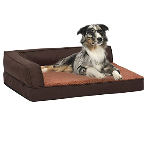 Chusui Hundematratze, Hundebett, Hundekissen, Hundematte, Dog Bed, Hunde Bettchen, Hunde Matratze, Hundepolster, Katzenbett, Ergonomisch 60x42 cm Leinenoptik Fleece Braun Chusui Hundematratze, Hundebett, Hundekissen, Hundematte, Dog Bed, Hunde Bettchen, Hunde Matratze, Hundepolster, Katzenbett, Ergonomisch 60x42 cm Leinenoptik Fleece Braun von Chusui