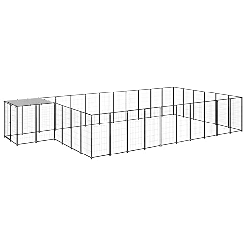 Chusui Hundezwinger, Welpenauslauf, Hundezaun, Laufstall Hund, Zaun Für Hunde, Welpengitter, Hundegitter, Welpenzaun, Schwarz 19,36 m² Stahl Chusui Hundezwinger, Welpenauslauf, Hundezaun, Laufstall Hund, Zaun Für Hunde, Welpengitter, Hundegitter, Welpenzaun, Schwarz 19,36 m² Stahl von Chusui