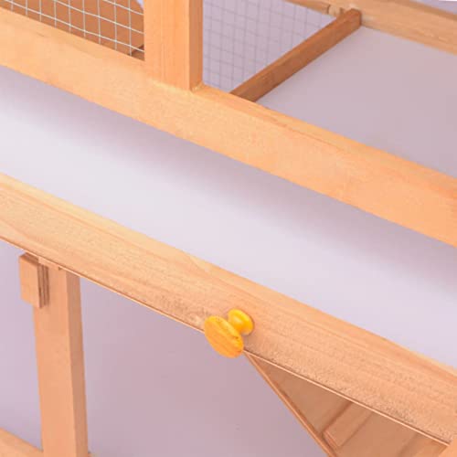 Chusui Kleintier-/Kaninchenstall, Hasenstall, Kleintierkäfig, Hasenkäfig, Kanninchenhäuser, Kleintierstall, Meerschweinchen Käfig, Kleintierhöhle Für Chinchilla, Holz von Chusui