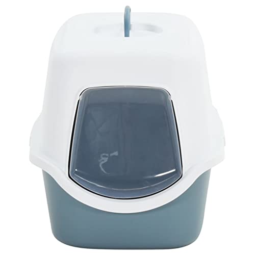 Katzenklo mit Deckel, Chusui Katzentoilette, Cat Toilet Trainer, Katzen Klo, Weiß und Blau 56x40x40 cm PP Katzenklo mit Deckel, Chusui Katzentoilette, Cat Toilet Trainer, Katzen Klo, Weiß und Blau 56x40x40 cm PP von Chusui