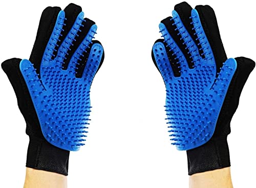 ChyCare [Upgrade Version] Pet Grooming Glove - Fellbürste - Fellpflege- und Massage Handschuhe Bürste für Haustiere [1 Paar <> Rechts und Links] von ChyCare