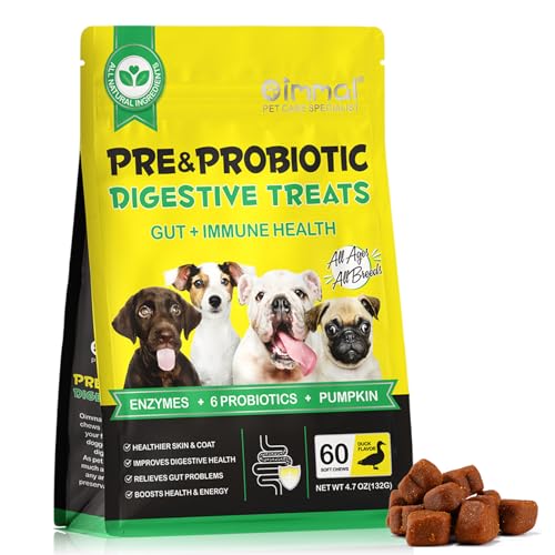 Probiotika für Hunde, Erbesserte Verdauung & Immunsystem, Fördert die Gesundheit der Haut und Saisonale Allergien Unterstützen, Gut für Die Immunität, Entengeschmack von CiAIplw