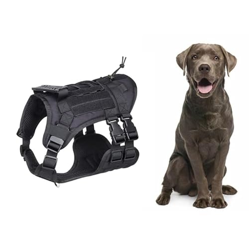 CiCixixi Hundegeschirr Essential Anti-Zug Geschirr,Gepolstert, Einstellbar Sicherheitsgeschirr Ultra Atmungsaktiv, Brustgeschirr für mittelgroße und große Hunde (L) von CiCixixi