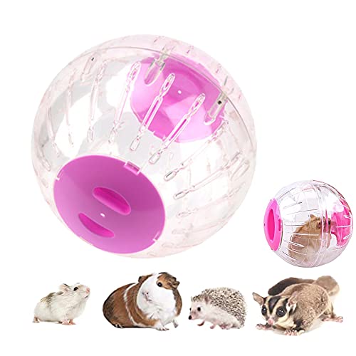 Hamsterball, 18.5cm Hamster Run Ball, Transparent Hamsterrad Gymnastikball, Kunststoff Spielzeug, Roll-Around Plastik Spielzeug Langeweile beseitigen und die Aktivität steigern von CiCixixi