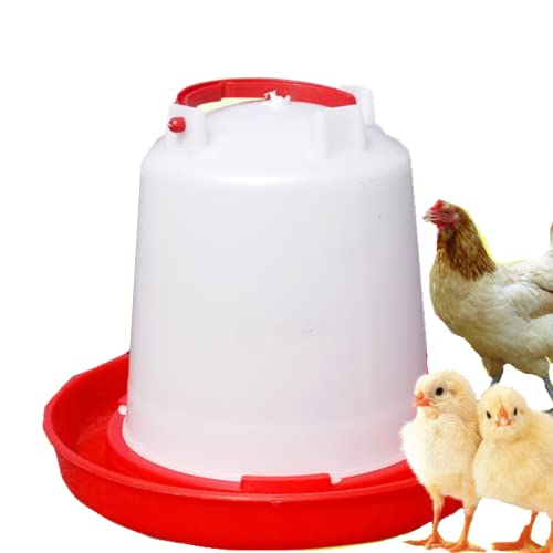 Geflügeltränke 1.5L Hühnertränke Wassertränke automatisch Stülptränke Hühner Tränke zum Aufhängen oder Hinstellen,Vogeltränke,Küken Futterautomat und Tränke Set von CiCixixi