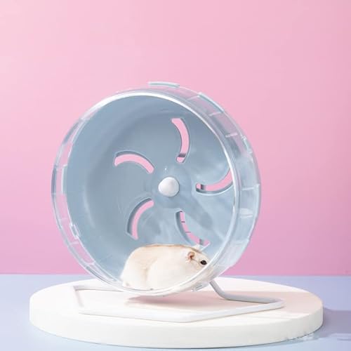 CiCixixi Hamsterrad, 21.5cm Laufrad Hamster Leise Hamster Spielzeug mit Ständer, rutschfeste Laufscheibe für Totoro Mouse Eichhörnchen Chinchillas Kleintier Haustier von CiCixixi
