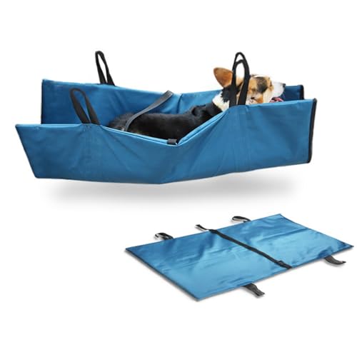 Zusammenklappbarer großer Hundedehner, tragbar, 100 x 67 cm, für große Hunde, dick, weich, Notfall-Bahre für Haustiere Zusammenklappbarer großer Hundedehner, tragbar, 100 x 67 cm, für große Hunde, dick, weich, Notfall-Bahre für Haustiere von CiCixixi