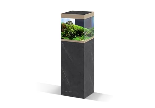 CIANO, Möbel Emotions Pro 40 Black Marble für Aquarien, 95 x 40 x 40 cm, aus Holz, Halterung mit 1 Tür und Aufbewahrungsfach, Aquariumtisch für Fische von Ciano