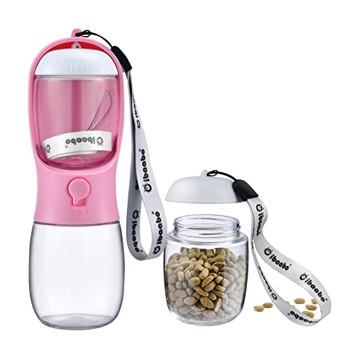 Cibaabo Hunde Wasserflasche mit Futterbehälter, Reise Welpe Wassernapf, Tragbarer Haustierspender, Welpen Essentials für Spaziergänge und Wandern Cibaabo Hunde Wasserflasche mit Futterbehälter, Reise Welpe Wassernapf, Tragbarer Haustierspender, Welpen Essentials für Spaziergänge und Wandern von Cibaabo
