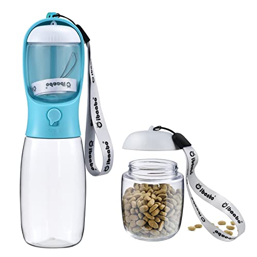 Cibaabo Hunde-Wasserflasche mit Futterbehälter, Reise-Welpen-Wassernapf, tragbarer Haustierspender, Zubehör für Hundesachen, Welpen-Essentials für Yorkie, Chihuahua, Katze, Spaziergänge und Wandern Cibaabo Hunde-Wasserflasche mit Futterbehälter, Reise-Welpen-Wassernapf, tragbarer Haustierspender, Zubehör für Hundesachen, Welpen-Essentials für Yorkie, Chihuahua, Katze, Spaziergänge und Wandern von Cibaabo