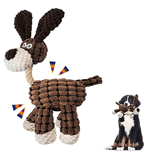 Hundespielzeug,Spielzeug für Hunde, Quietschendes Hunde Plüschtier mit Strapazierfähigem Material, Hund Spielzeug Plüsch Tier Hundespielzeug für Kleine Medium Große Hund- Hund(1 Pack) von Cielbleu