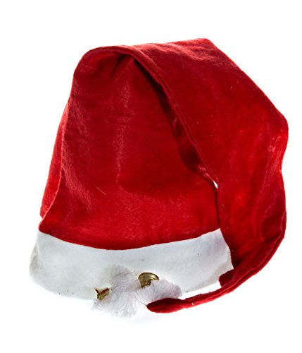 Ciffre Weihnachtsmütze Nikolaus Mütze Weihnachtsmützen Xmas Mützen (Lange Uni Mütze Rot WM0201010) von Ciffre