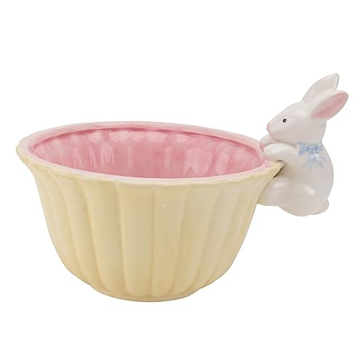 Ciieeo 1 Stück Doppelkaninchen -Dessertschale Schüsseln Kaninchenschalen Hasenfutternapf Hasenschale Kaninchengerichte Keramik Gelb Ciieeo 1 Stück Doppelkaninchen -Dessertschale Schüsseln Kaninchenschalen Hasenfutternapf Hasenschale Kaninchengerichte Keramik Gelb von Ciieeo
