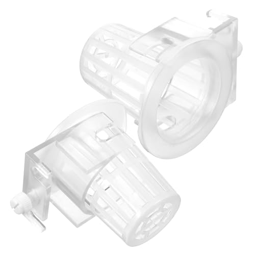 Ciieeo 2 Stück Aquatische Pflanzschale Wurzel Wasserpflanzenhalter Fischtankpflanzen aquariumpflanzen aquarienpflanzen Garten pflanzenkorb Netzbecher für den Garten Plastik Transparent von Ciieeo