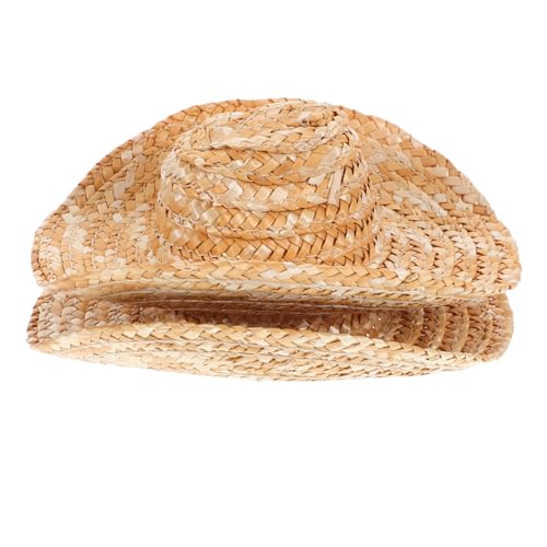 Ciieeo 2 Stück Mini Strohhüte für Puppen und Haustiere Leichte Cowboy Hüte aus Stroh für DIY Bastelprojekte Partydeko Kleine Haustierkostüme Einfache Handhabung und Ciieeo 2 Stück Mini Strohhüte für Puppen und Haustiere Leichte Cowboy Hüte aus Stroh für DIY Bastelprojekte Partydeko Kleine Haustierkostüme Einfache Handhabung und von Ciieeo