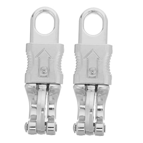 Ciieeo 2 Stück Zinklegierung Panikhaken für Pferde Führstrick Pferdeanhänger Sicherer Schnappverschluss Metall Karabiner für Reiten Training und Wettkampf Silber von Ciieeo