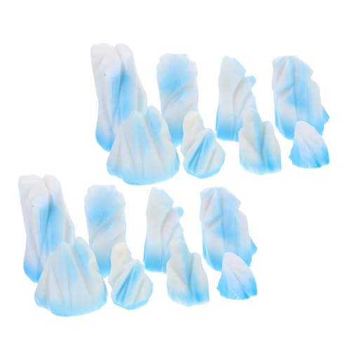 Ciieeo 2sätze Eisbergfiguren Aus Harz Miniatur-floeberg-Ornamente Für Aquarium Puppenhaus Mikro-Landschaft-Dekoration Statuen Für Innenraumdekoration von Ciieeo