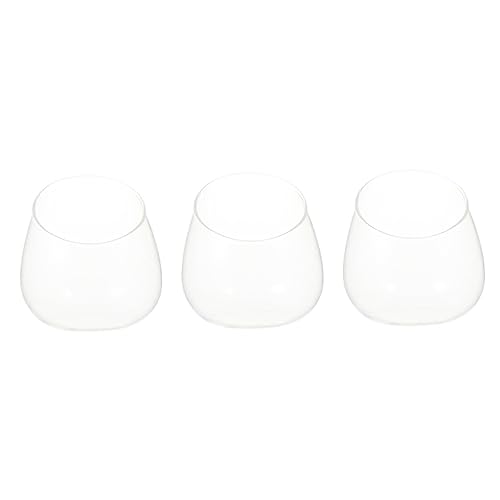 Ciieeo 3Stücke Ökologische Glasflasche Teiliges DIY Terrarium für Pflanzen Mikrolandschaften und Kreative Dekoration im Modernen Design von Ciieeo