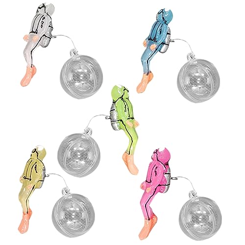 Ciieeo 5sätze Aquarium-Taucher-Ornament Schwimmendes Dekor Für Aquarium Taucherfigur Aus Hochwertigem Material Schadstofffrei Und Lichtecht Wasserauftriebsregulierbar von Ciieeo