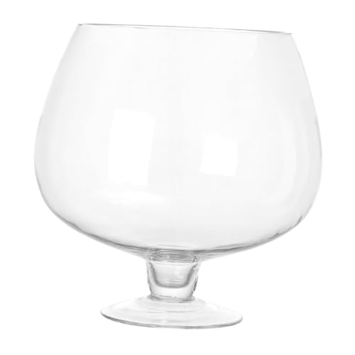 Ciieeo Fischschalen Vase aus Material für Bürodekoration Kleiner Aquariumbehälter im Goblet Design Perfektes Mikro Landschafts für Fische von Ciieeo