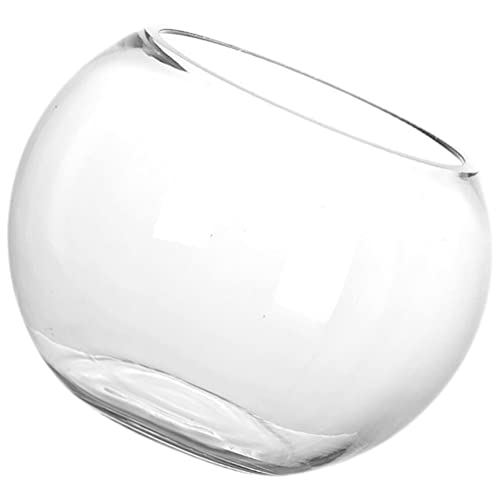 Ciieeo Glas-Fischglas Durchsichtig Goldfischglas Blumenvase Terrarium Sukkulenten-Übertopf Halter Für Zuhause Hochzeit Party Dekoration von Ciieeo
