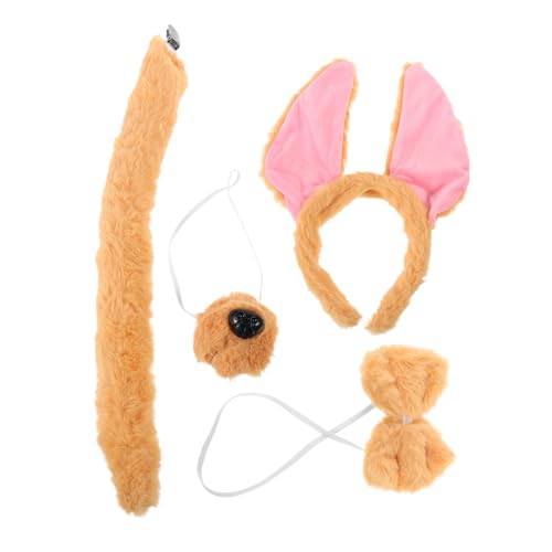 Ciieeo Hundekostüm Set mit Weichem Plüsch Hundepfoten Haarreif Biegsame Ohren Schleife und Verstellbar für Erwachsene für Halloween Karneval und Partys Ciieeo Hundekostüm Set mit Weichem Plüsch Hundepfoten Haarreif Biegsame Ohren Schleife und Verstellbar für Erwachsene für Halloween Karneval und Partys von Ciieeo