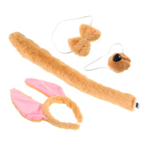 Ciieeo Hundekostüm Set mit Weichem Plüsch Hundeschwanz Verstellbarem Hundeohren Haarreif und Niedlicher Schleife Leichte Cosplay Accessoires für Erwachsene zu Geburtstag Halloween Party Ciieeo Hundekostüm Set mit Weichem Plüsch Hundeschwanz Verstellbarem Hundeohren Haarreif und Niedlicher Schleife Leichte Cosplay Accessoires für Erwachsene zu Geburtstag Halloween Party von Ciieeo