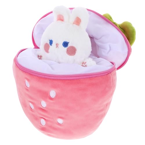 Ciieeo Kuscheltier Hase Erdbeer Plüschspielzeug Niedliches Kaninchen für Dekoration für Zuhause für Gemütlich für Umarmungen Ciieeo Kuscheltier Hase Erdbeer Plüschspielzeug Niedliches Kaninchen für Dekoration für Zuhause für Gemütlich für Umarmungen von Ciieeo