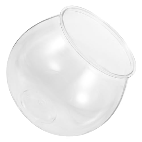 Ciieeo Fisch Tank Sauber Kunststoff Schüssel Mini Aquarium Aquatic Pflanzer Runde Tank von Ciieeo