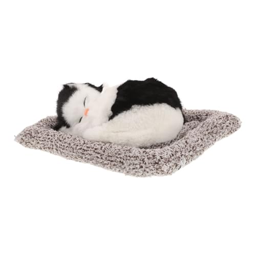 Ciieeo Niedliche Katzenfigur für Auto Armaturenbrett Realistisches Plüsch für Auto Innenraum Dekoration Charmantes Zubehör für Katzenliebhaber und Stilvolle Fahrzeuginnenausstattung von Ciieeo