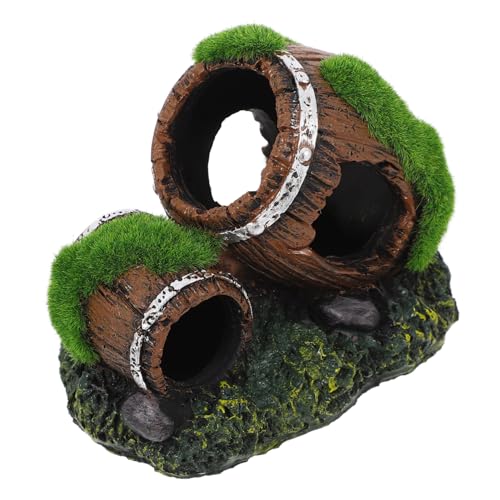 Ciieeo Resin Fischhöhle für Aquarien Dekoratives Ornament und Versteck für Fische Wasserfeste Langlebige Harz Dekoration für Aquarien und Fischbecken für Garnelen und Kleine Fische von Ciieeo