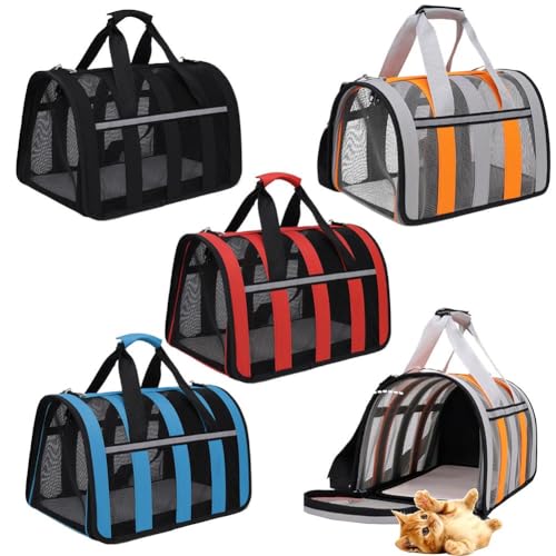 Tragetasche für kleine Hunde und Katzen, tragbare, weiche, atmungsaktive Netztasche für Katzen, kleine Hunde, Welpen, 1 Stück von Cikiki
