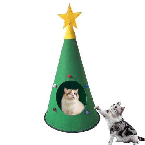 Weihnachtsbaum Haustier Katzenbett Haus, 63,5 x 38,1 cm Weihnachtsbaum Katzenbaum Turm, Weihnachtsbaum Katzenbetten Haus Weihnachtsdekoration Weihnachtsbaum Haustier Katzenbett Haus, 63,5 x 38,1 cm Weihnachtsbaum Katzenbaum Turm, Weihnachtsbaum Katzenbetten Haus Weihnachtsdekoration von Cikiki