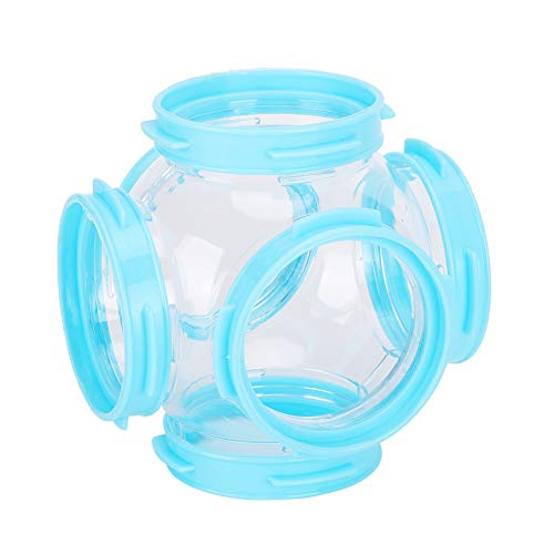 2 Stück Hamster Cage Tubes Tunnel Hamsterschlauch Spieltunnel Kleintier Tunnel Hamster Externe DIY Pipeline Tunnel Fittings Käfig Zubehör(Blue) von Cikonielf