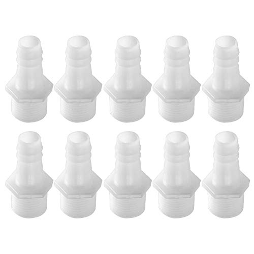 Cikonielf 10 Stück Aquarium 1/2 "Gewinderohradapter Aquarium Luftpumpe Gelenkschlauchanschlüsse Anschluss Aquarium Luftpumpe Zubehör(12mm) von Cikonielf
