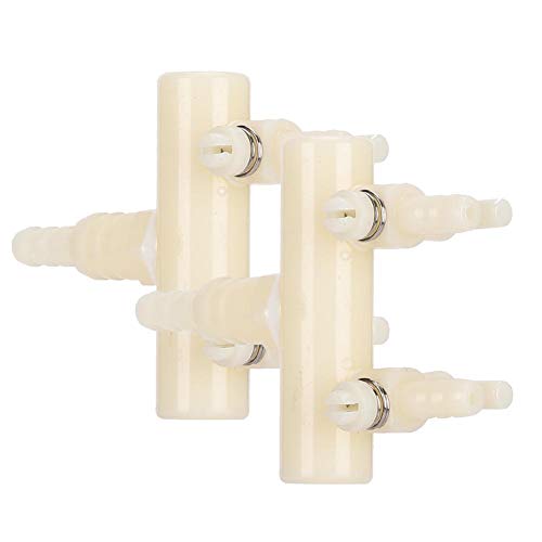 2Pcs Aquarium Luftverteiler Kunststoff Luftventilverbinde Air Ventil Schlauchverbinder Aquarium Verteiler Splitterpumpe Zubehör Aquarium Luftpumpe Splitterventil mit einstellbar Umsteller(2 Wege) von Cikonielf