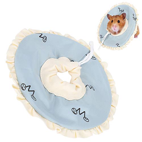 Cikonielf Hamster Halskragen Schutzkragen Kleintiere Stoffkragen Schutzkragen Leichtes elisabethanisches Halsband für Kleintiere Meerschweinchen und Kaninchen von Cikonielf