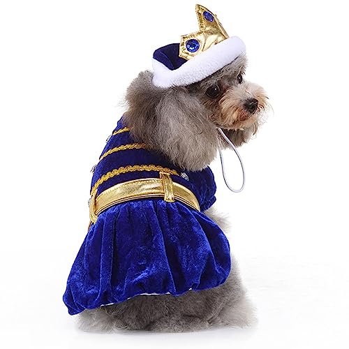Haustier Kleidung, niedliche Hundekleidung Anzug Hund Festivals Kostüm, Prince Style Hundekleidung Anzug, Hund Halloween Kostüm mit Hut(XL) von Cikonielf