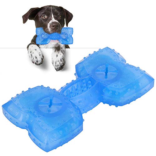 Cikonielf Kühlendes Hundespielzeug zum Kauen und Beißen Gefrierbares Haustier Ice Puzzle Cooling Toy Freeze Fetch Food Cooling Beißring Kauspielzeug für den Sommer von Cikonielf