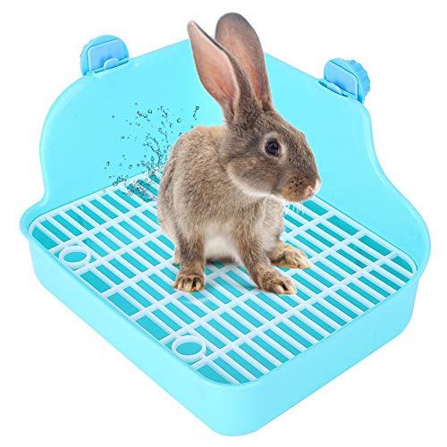 Kaninchen Toilette Hase Toilette Quadrat Kleintierstreu Tablett Haustier Ecke Toilette Kaninchenkäfig Toilette für Chinchilla Meerschweinchen Häschen Frettchen von Cikonielf